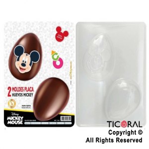 MOLDE PLACA HUEVO PASCUA X 2 MICKEY